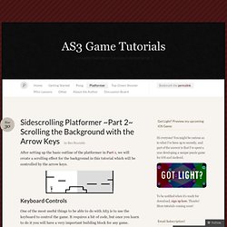 Sidescrolling Platformer ~Part 2~ Scrolling the Background with the Arrow Keys « AS3 Game Tutorials