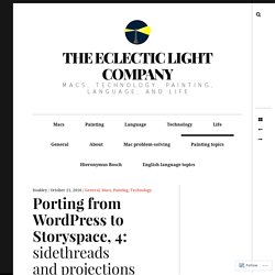 Porting from WordPress to Storyspace, 4: sidethreads and projections – The Eclectic Light Company