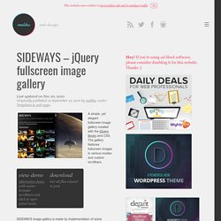 SIDEWAYS – jQuery fullscreen image gallery