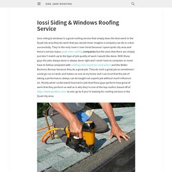 Iossi Siding & Windows Roofing Service