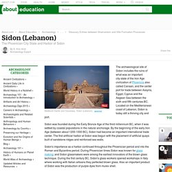 Sidon - Phoenician City State and Harbor Sidon