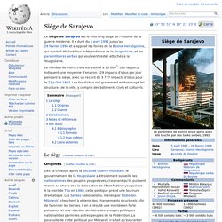 Siège de Sarajevo
