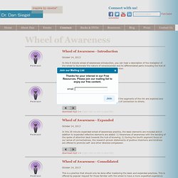 Dr. Dan Siegel - Resources - Wheel Of Awareness