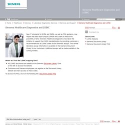 Diagnostics and data standardisation/ Siemens Healthcare