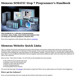 Siemens SIMATIC Step 7 Programmer's Handbook