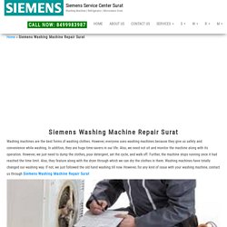 Siemens Washing Machine Repair Surat