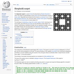 Sierpinski carpet