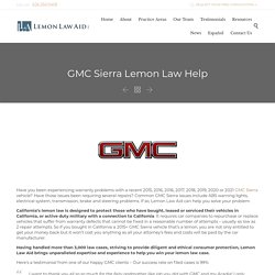 The GMC Lemon Law