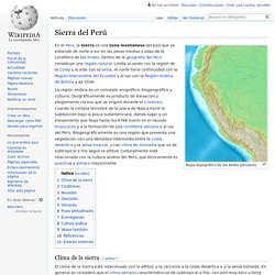 Sierra del Perú