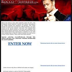 Rocco Siffredi - The Italian Stallion