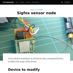 Sigfox sensor node