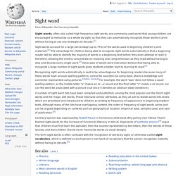Sight word - Wikipedia