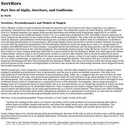 Sigils, Servitors, and Godforms, Part II