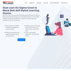Dual Lean Six Sigma Green and Black Belt Training Online