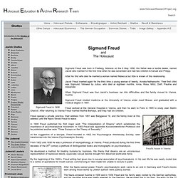 Sigmund Freud & The Holocaust