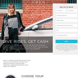 Sign Up To Drive With Uber - Earn Cash With Your Car