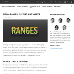 Signal Ranges, Clipping, and 3D LUTs