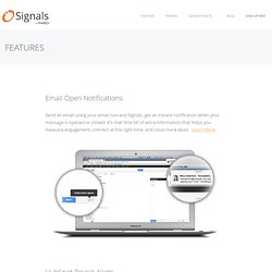 Signals by HubSpot - Features