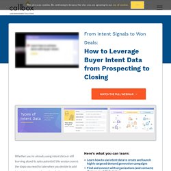 From Intent Signals to Won Deals: How to Leverage Buyer Intent Data from Prospecting to Closing