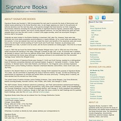 Signature Books » About Signature Books