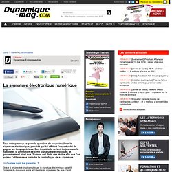 La signature électronique numérique