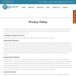 Signature Forex Privacy Policy