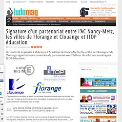 Signature d'un partenariat entre l’AC Nancy-Metz, les villes de Florange et Clouange et ITOP éducation