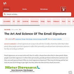 The Art And Science Of The Email Signature - Smashing Magazine
