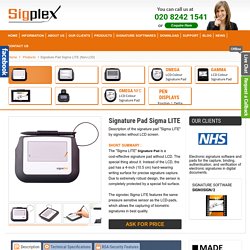 Digital Signature Capture Device