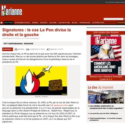 Signatures : le cas Le Pen divise la droite et la gauche