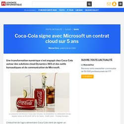 Coca-Cola signe avec Microsoft un contrat cloud sur 5 ans