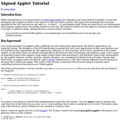 Signed Applet Tutorial