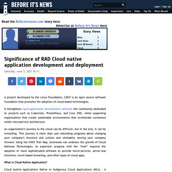 Significance of RAD Cloud native application development and deployment