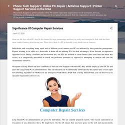 Significance Of Computer Repair Services