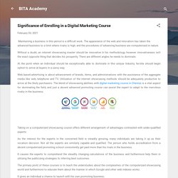 Significance of Enrolling in a Digital Marketing Course