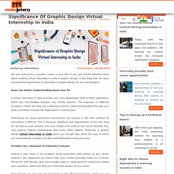 Significance of Graphic Design Virtual Internship in India