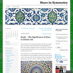 Study – The Significance of Stars in Islamic Art