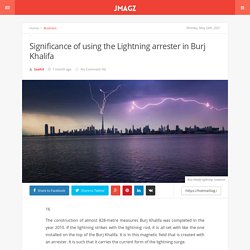 Significance of using the Lightning arrester in Burj Khalifa