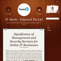 Significance of Management and Security Services for Online IT Businesses
