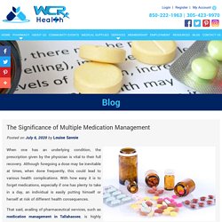 The Significance of Multiple Medication Management