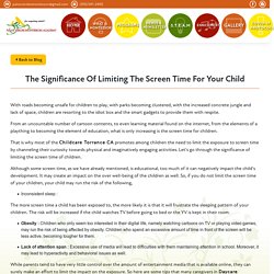The Significance Of Limiting The Screen Time For Your Child - Palos Verdes Montessori Academy