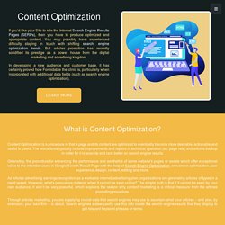 Significance of Content Optimization for SEO