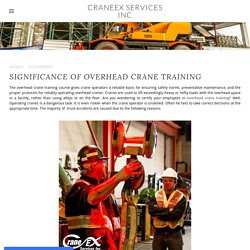 Significance of Overhead Crane Training