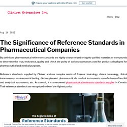 The Significance of Reference Standards in Pharmaceutical Companies