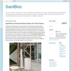 SaniBloc: Significance Of Hand Sanitiser Station UK At Key Places