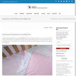 Significance Of Cot Sheets In Your Baby's Life - Izzz Blog