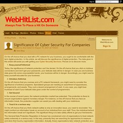 Significance Of Cyber Security For Companies