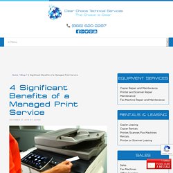 4 Significant Benefits of a Managed Print Service