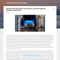 Industrial Automotive Washer System Market To Partake Significant Development During 2027