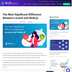 The Most Significant Difference Between Laravel and Node.js
